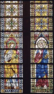 Window depicting two saints by Italian School
